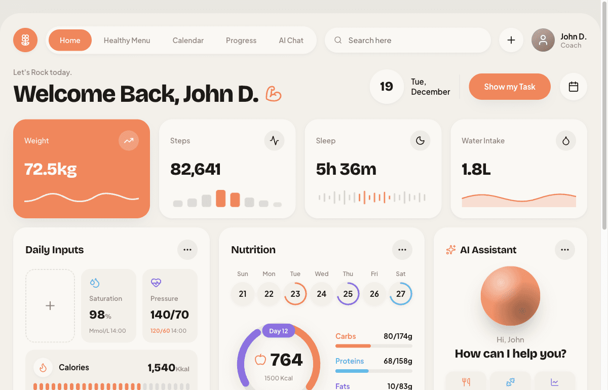 Fitness Dashboard